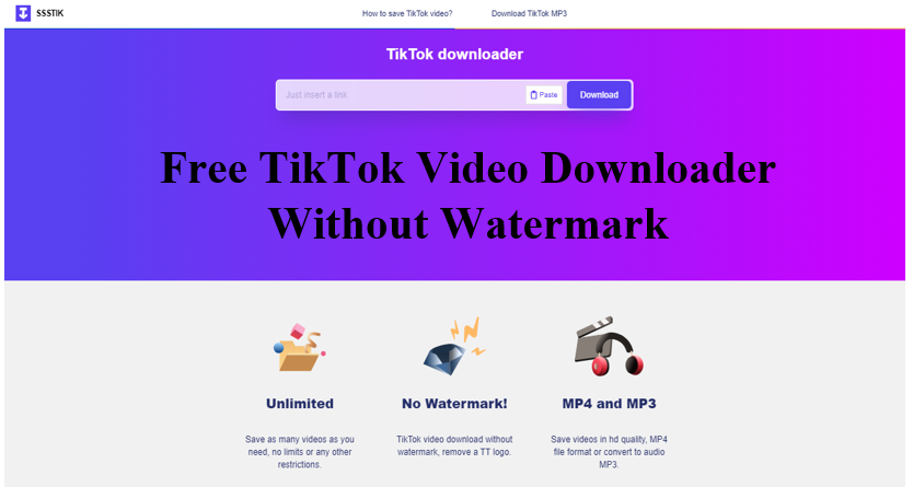 Tiktok sss video downloader without watermark
